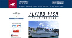 Desktop Screenshot of flyingfishsportfishing.com